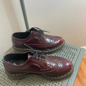 Dr. Martens Wingtip Oxford Cherry Red Shoes in Women's 8/UK 6